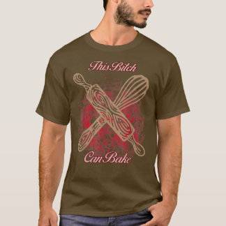 Kan Bake Girl Kärlek Baking Funny Novelty T Shirt