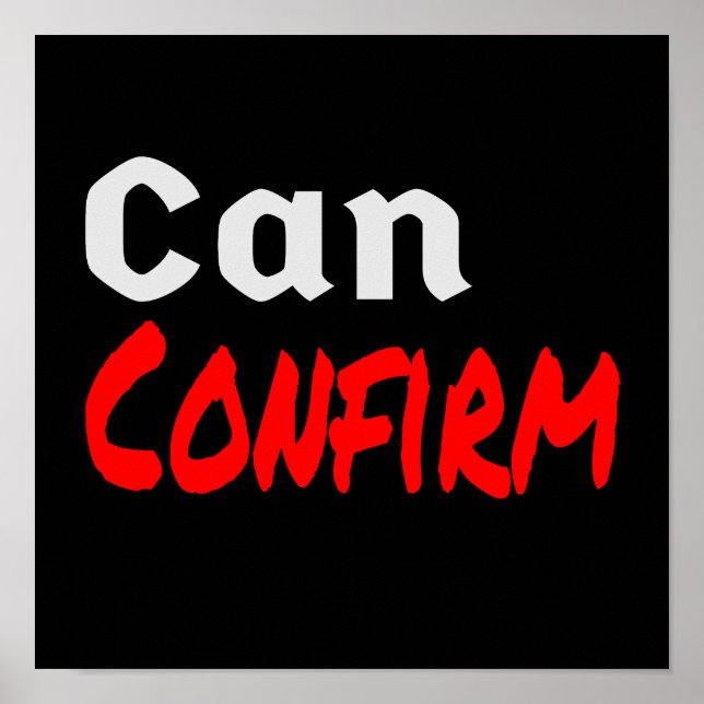 Kan bekräfta LetterKenny Funny Humor Kanada Poster (Framsidan)