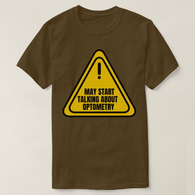 Kan börja prata om optometri t shirt (Design framsida)