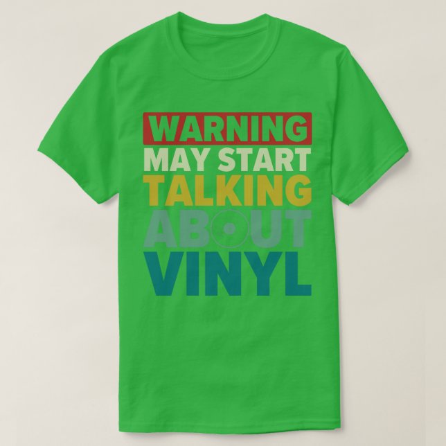 Kan börja prata om vinylfonnurekord t shirt (Design framsida)