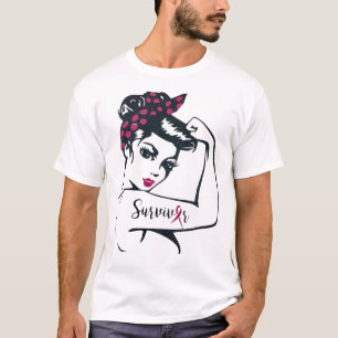 Kan bota det Rosie Riveter Bröstcancer överlevande T Shirt