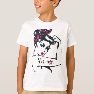 Kan bota det Rosie Riveter Bröstcancer överlevande T Shirt