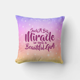 Kan byta text så här stor Miracle-vacker flicka Kudde