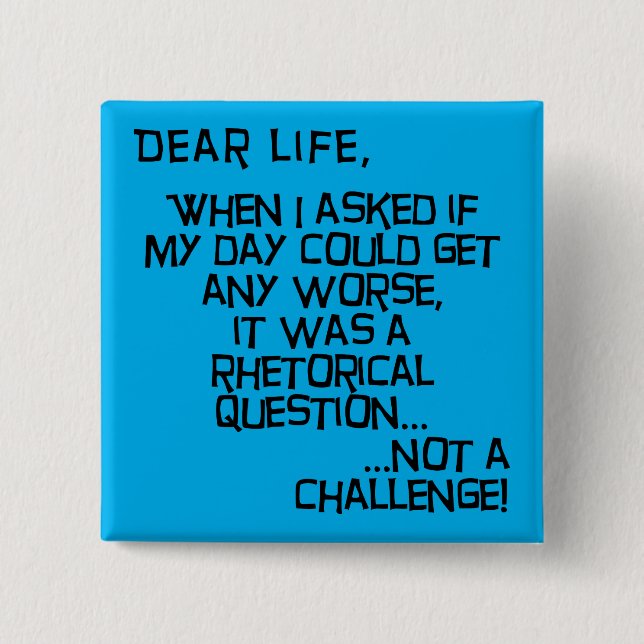 Kan det få vilken som helst sämre, värdelös knapps knapp (Framsida)