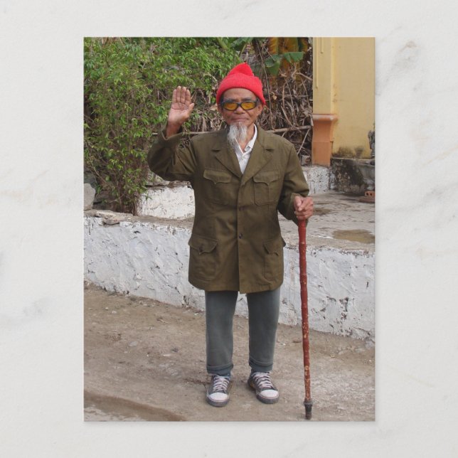 Kan det vara farbror Ho? Vykort (Framsida)