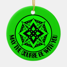 Kan det vara med dig, Merry Disk-Mas Ceramic Julgransprydnad Keramik