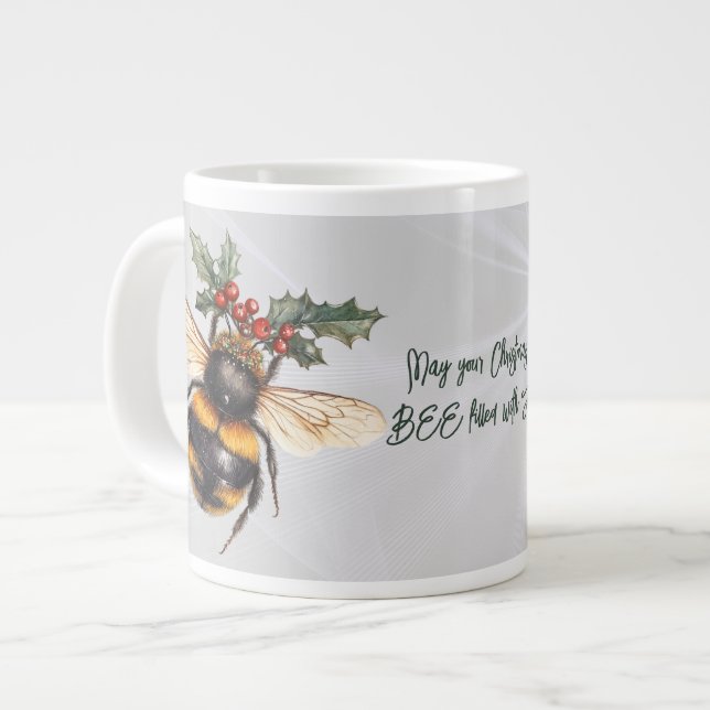 Kan din jul BÄTTRE Fyllas Med Glädje Jumbo Mugg (Framsida vänster)