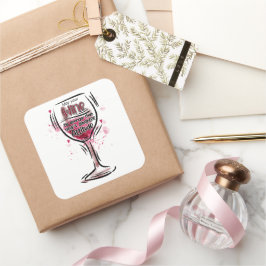 Kan din Vin vara starkare än din dotter är på Fyrkantigt Klistermärke