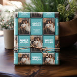 Kan dina dagar vara ljusa - 1 foto-vismiskt presentpapper<br><div class="desc">Lägg till ett lodrät eller porträtt bild till den här söta helgdag. Jag önskar dig God jul och Gott nytt år - har en vit typografisk design med studsande kalligrafi. En nyfiken och fin fotodesign som gör ett minnesvärt omslag under träd.</div>