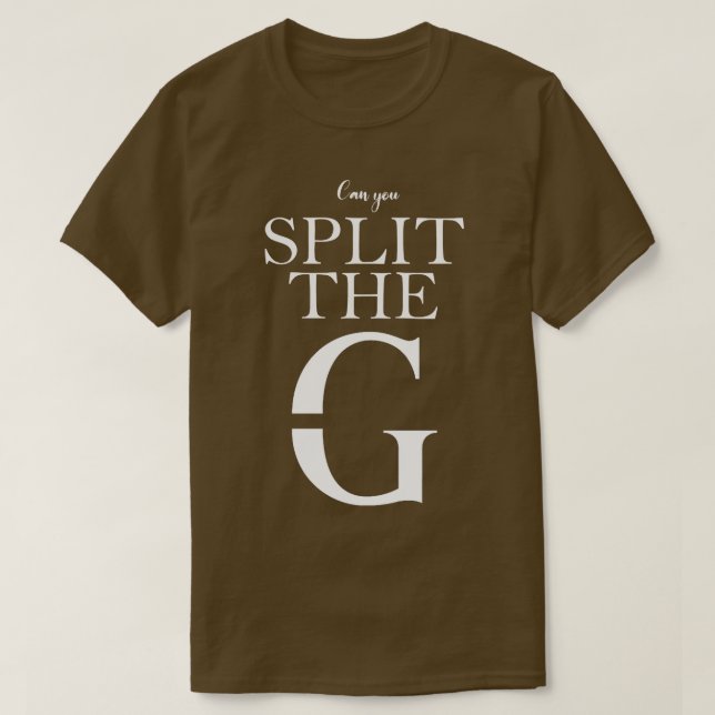 Kan du dela G T Shirt (Design framsida)
