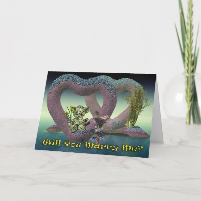 Kan du gifta dig med mig, frieri kort (Framsida)