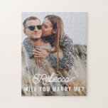 Kan du gifta mig med Giftermål Frieri Par Photo? Pussel<br><div class="desc">Cute kan du hedra mig Giftermål att Frieri Par Foto-pussel för att släppa frågan till din make! Ett unikt bröllop frieri en idé med ett vackert skript-teckensnitt,  helt anpassade av dig.</div>
