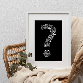 Kan du gifta mig med Ord Cloud Poster? Poster