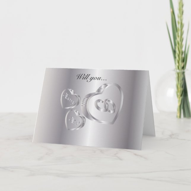 Kan du gifta mig? | SILVER Kort (Framsida)