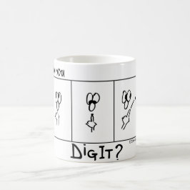"Kan du Gräva det?"-DigitCartoon.com Kaffemugg
