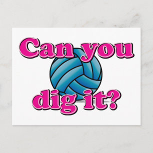 Kan du gräva det? Volleyball! Vykort