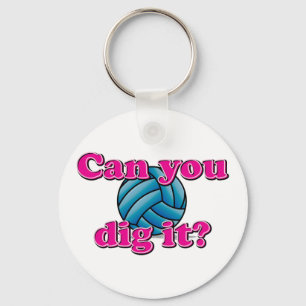 Kan du gräva det? Volleyboll! Nyckelring