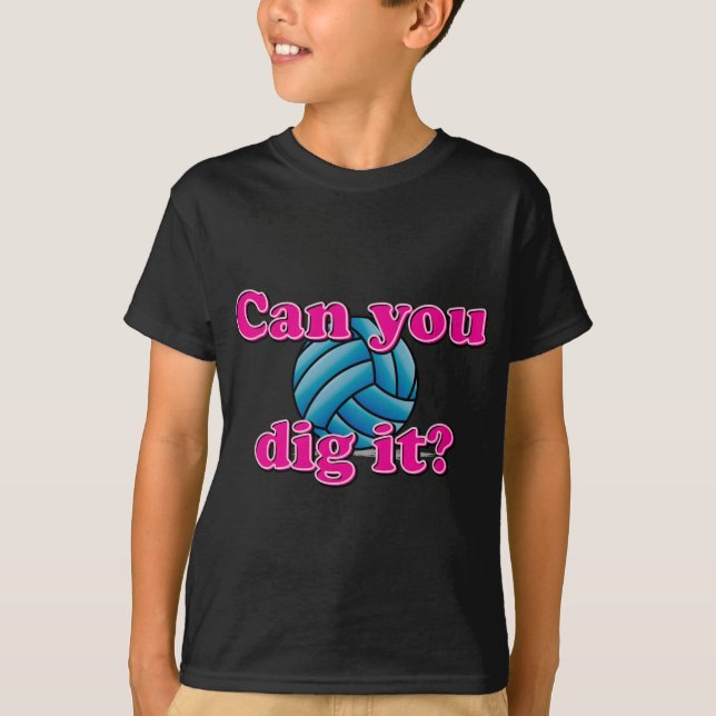 Kan du gräva det? Volleyboll! Tee (Framsida)
