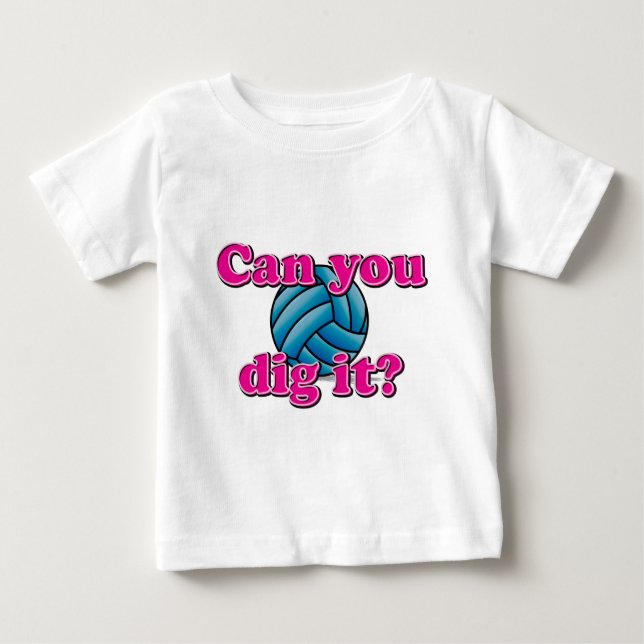 Kan du gräva det? Volleyboll! Tee Shirt (Framsida)