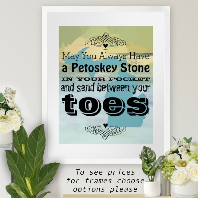 Kan du ha Petoskey Stone i Pocket Sand mellan Poster (Skapare uppladdad)