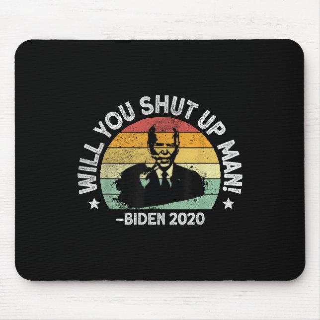 Kan du hålla käften, man - Trump biden Debate 2020 Musmatta (Framsidan)