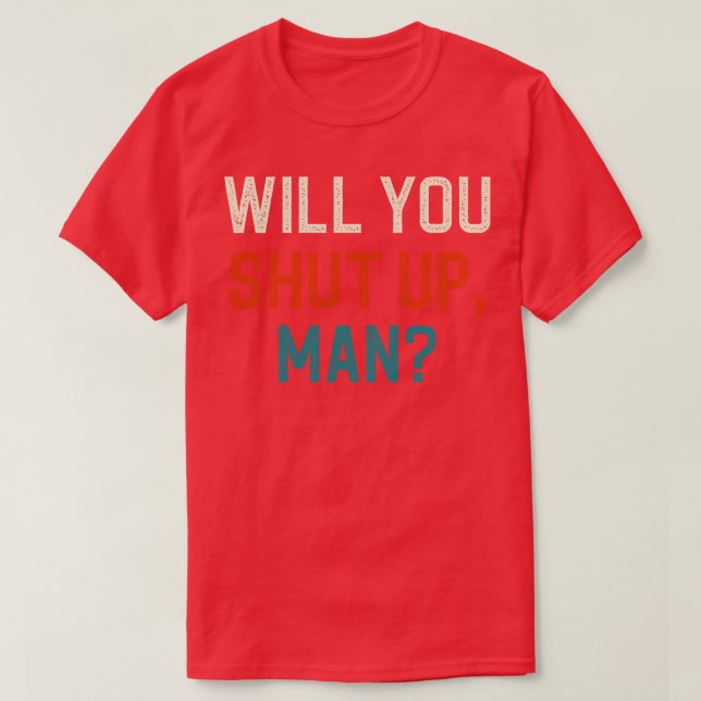 Kan du hålla tyst? t shirt (Design framsida)