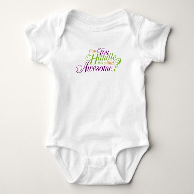 Kan du hantera så mycket Fantastisk?-Baby Bodykost T-shirt (Framsida)