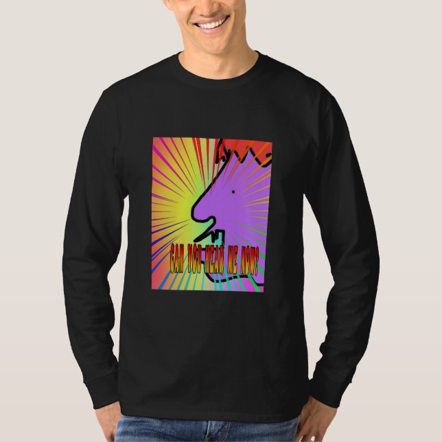 Kan du höra mig nu? Långärmad T Shirt (Framsida)