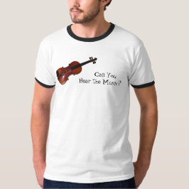 Kan du höra musiken? - Fiol Tee Shirt