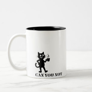 Kan Du Inte Roliga Katt Två-Tonad Mugg