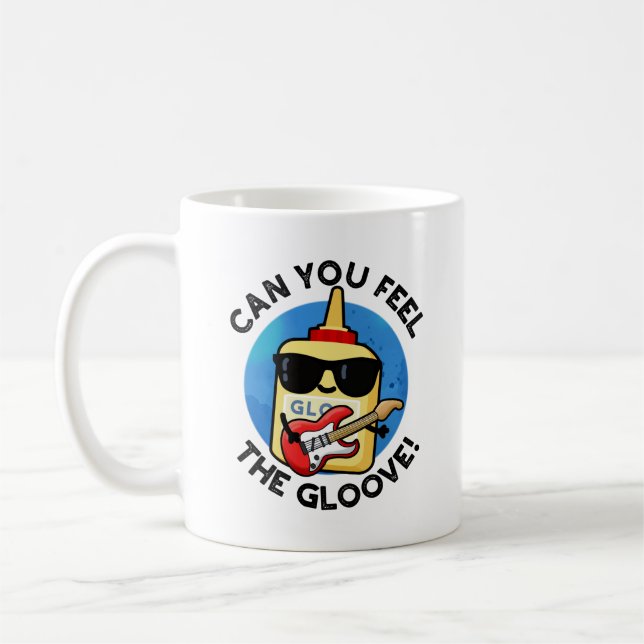Kan du känna Gloove-glue Pun? Kaffemugg (Vänster)