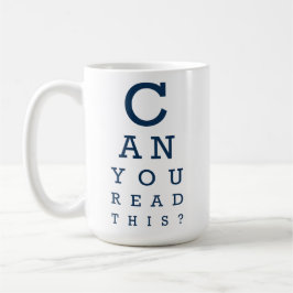 Kan du läsa detta? kaffemugg