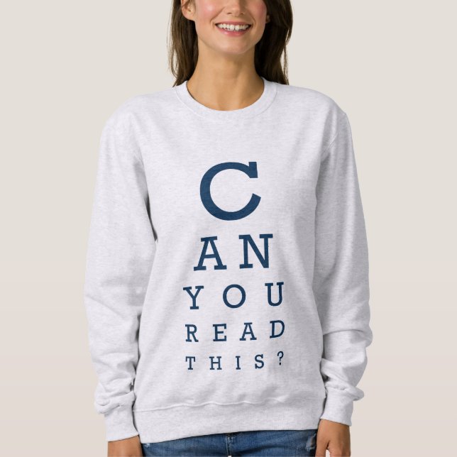 Kan du läsa detta? t shirt (Framsida)