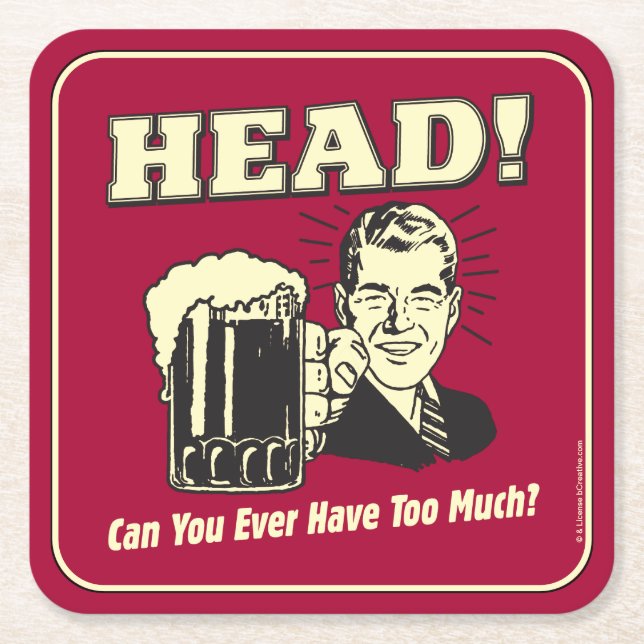 Kan du någonsin ha för mycket? underlägg papper kvadrat (Framsidan)