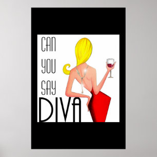 "Kan du säga DIVA?" Poster