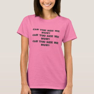 Kan du se mig nu den Camo utslagsplatsen T-shirt