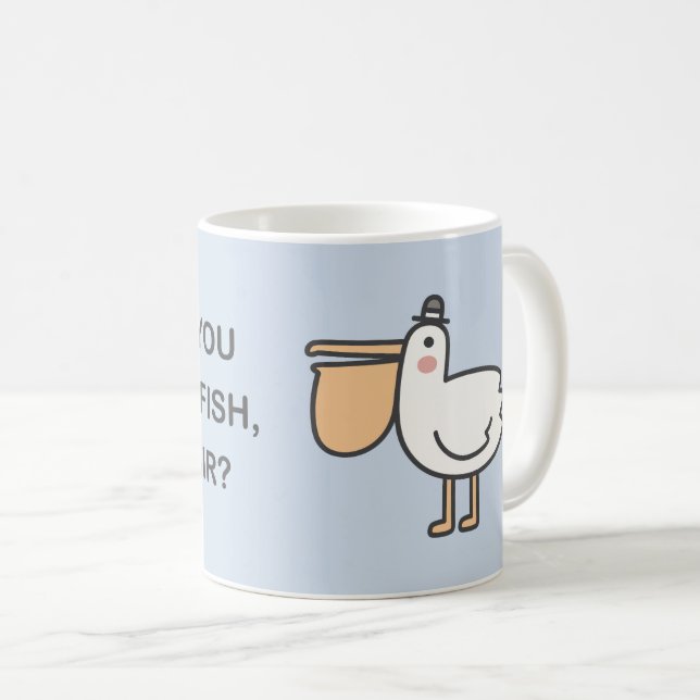 Kan du slösa en fisk, Bra Herr? Kaffemugg (Framsida höger)