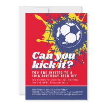Kan du sparka den röda fotbolls-födelsedagsfesten?
