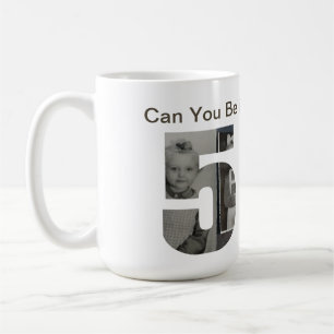 Kan du tro att du fyller 50? Barn fotokollage Kaffemugg