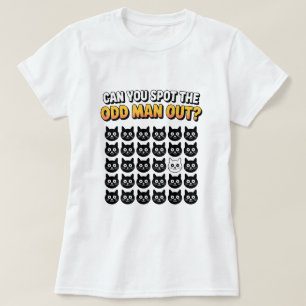Kan du upptäcka den udda mannen rolig T-Shirt