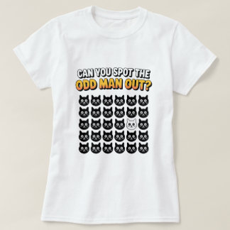 Kan du upptäcka den udda mannen rolig T-Shirt