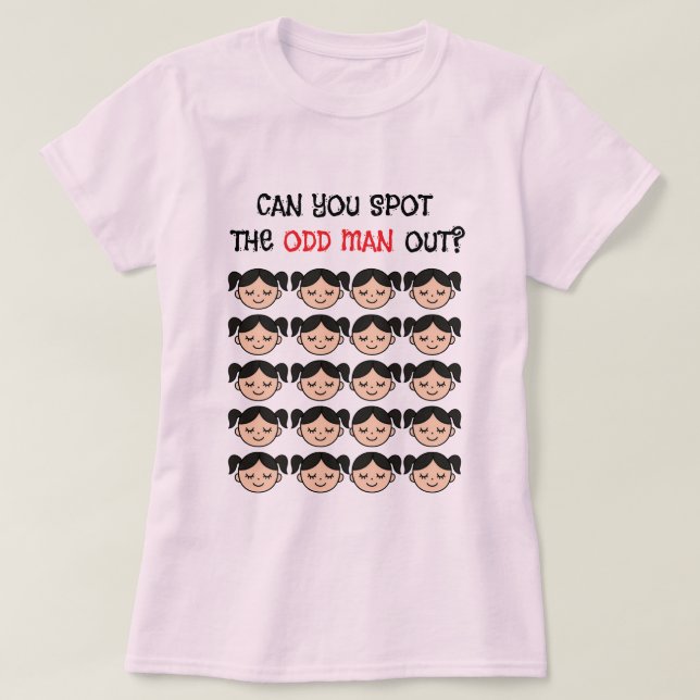 Kan du upptäcka den udda T-Shirten T Shirt (Design framsida)
