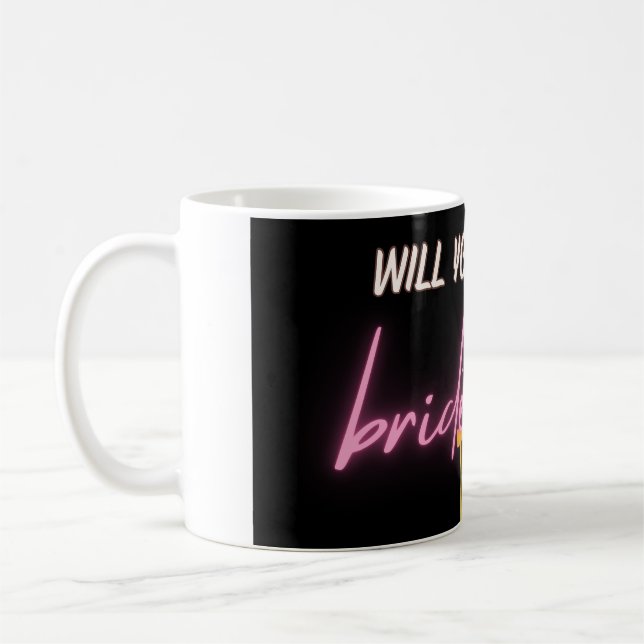 Kan du vara min Bridesmaid Frieri Gift Mugg? Kaffemugg (Vänster)