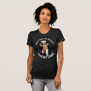 "Kan endast du motstå FascistLiars" & Uncle Sam T Shirt