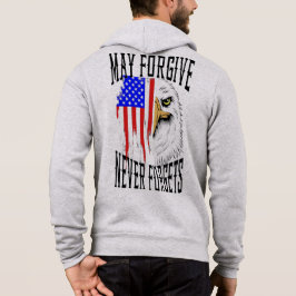 Kan förlåta, Förlåt aldrig förfalska Eagle Zipper T Shirt