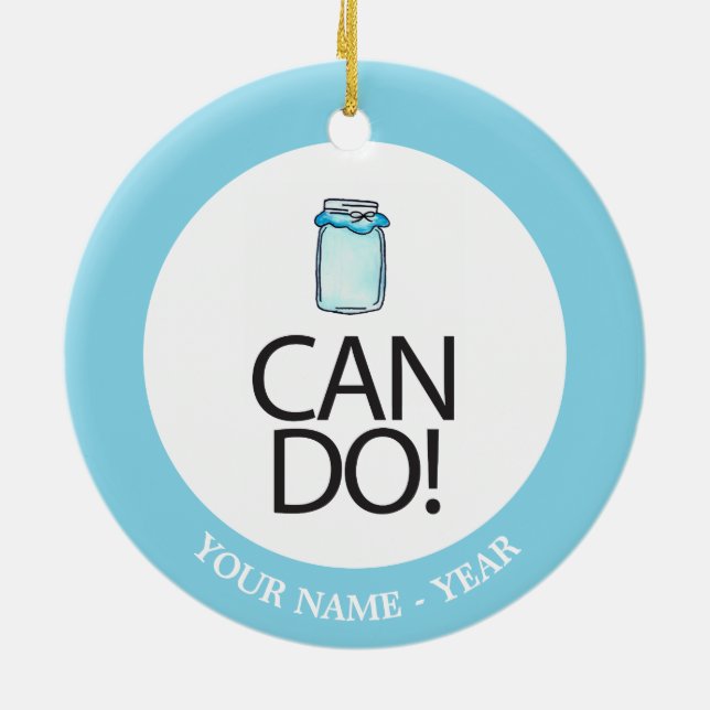 Kan göra julgransprydnad keramik (Baksidan)