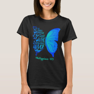 Kan Göra Saker Genom Kristus Som Styr Gåva T Shirt