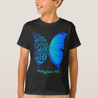 Kan Göra Saker Genom Kristus Som Styr Gåva T Shirt