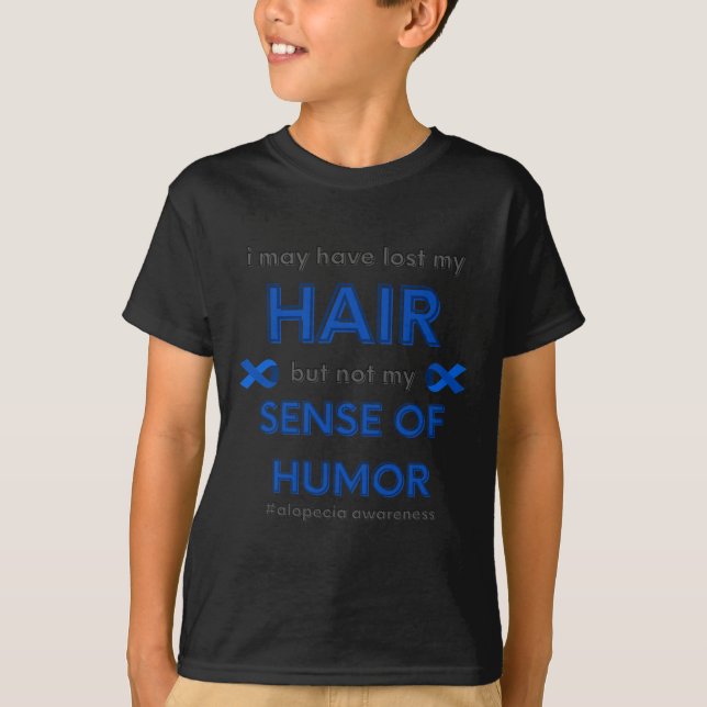 Kan ha Borttappad min Roligt Alopecia Hair Loss Me T Shirt (Framsida)