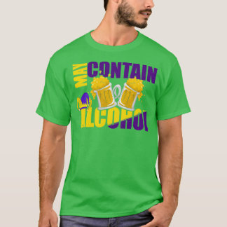 Kan innehålla Alkohol Mardi Gras 2021 Avsluta leve T Shirt